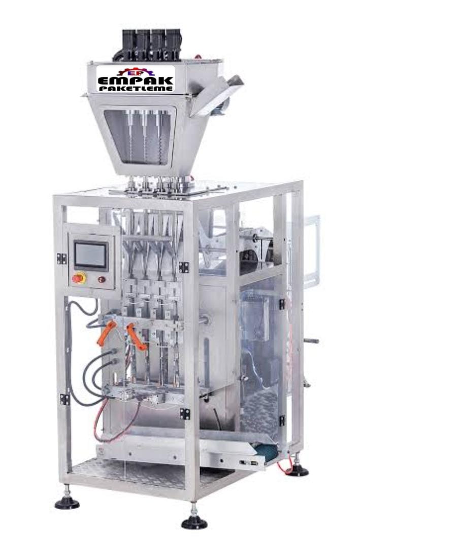 Dikey 4 Gözlü Stick Nescafe Paketleme Makinesi